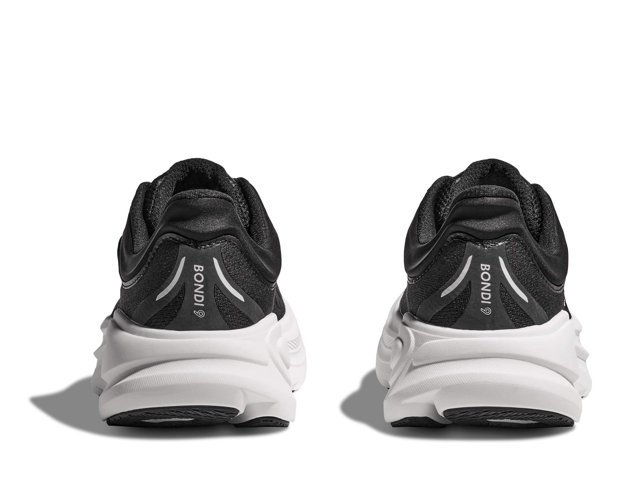Hoka Men's Bondi 9 Running Shoes- Black/ White