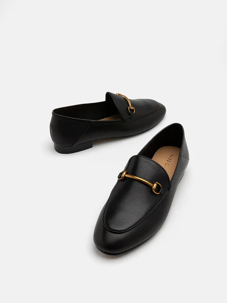 Isabeau Metal Buckle Loafers
