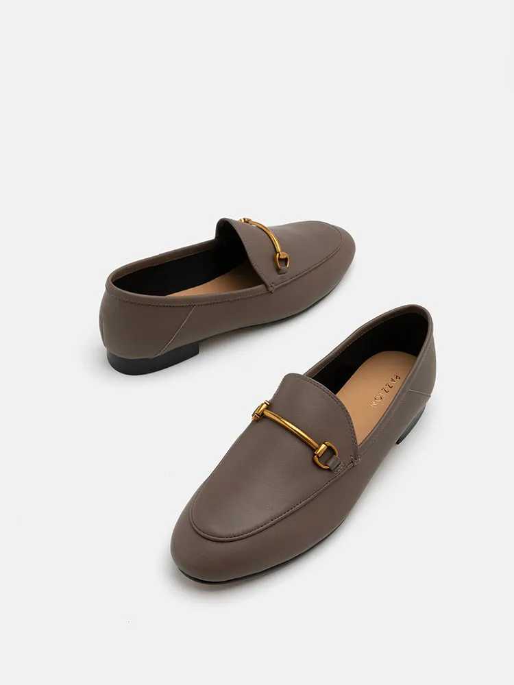 Isabeau Metal Buckle Loafers
