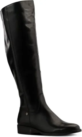 JATAREA Women's Leather Knee-High Boots - Stylish Block Heel - Comfortable Bootie for Females - Cushioned Insole for Comfort - Durable and Versatile Design
