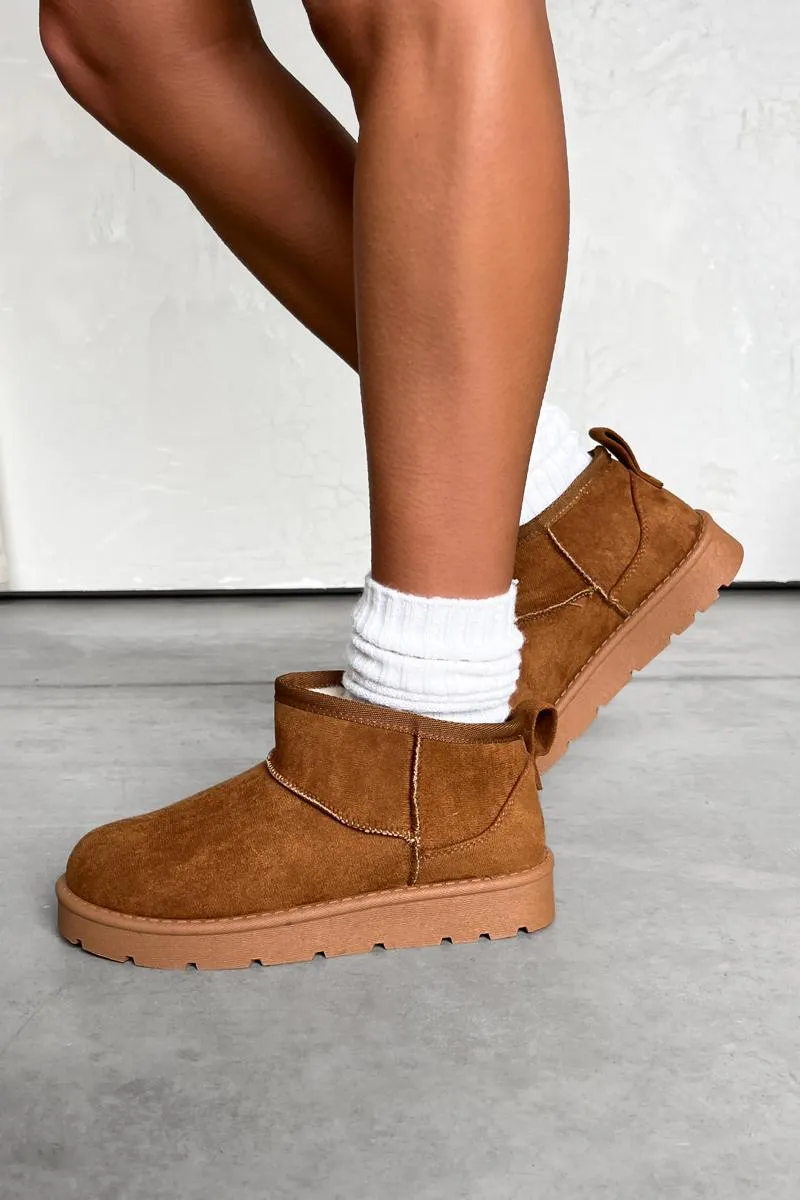 KIKO Ultra Mini Ankle Boots - Chestnut