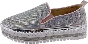 Ladmiple Shoes For Women Flats Comfortable Dressy Summer Women’s Canvas Shoes Low Top Fashion Sneakers Slip on Walking Shoes Dressy Casual Summer Comfortable Non Slip Platform Flats Loafers
