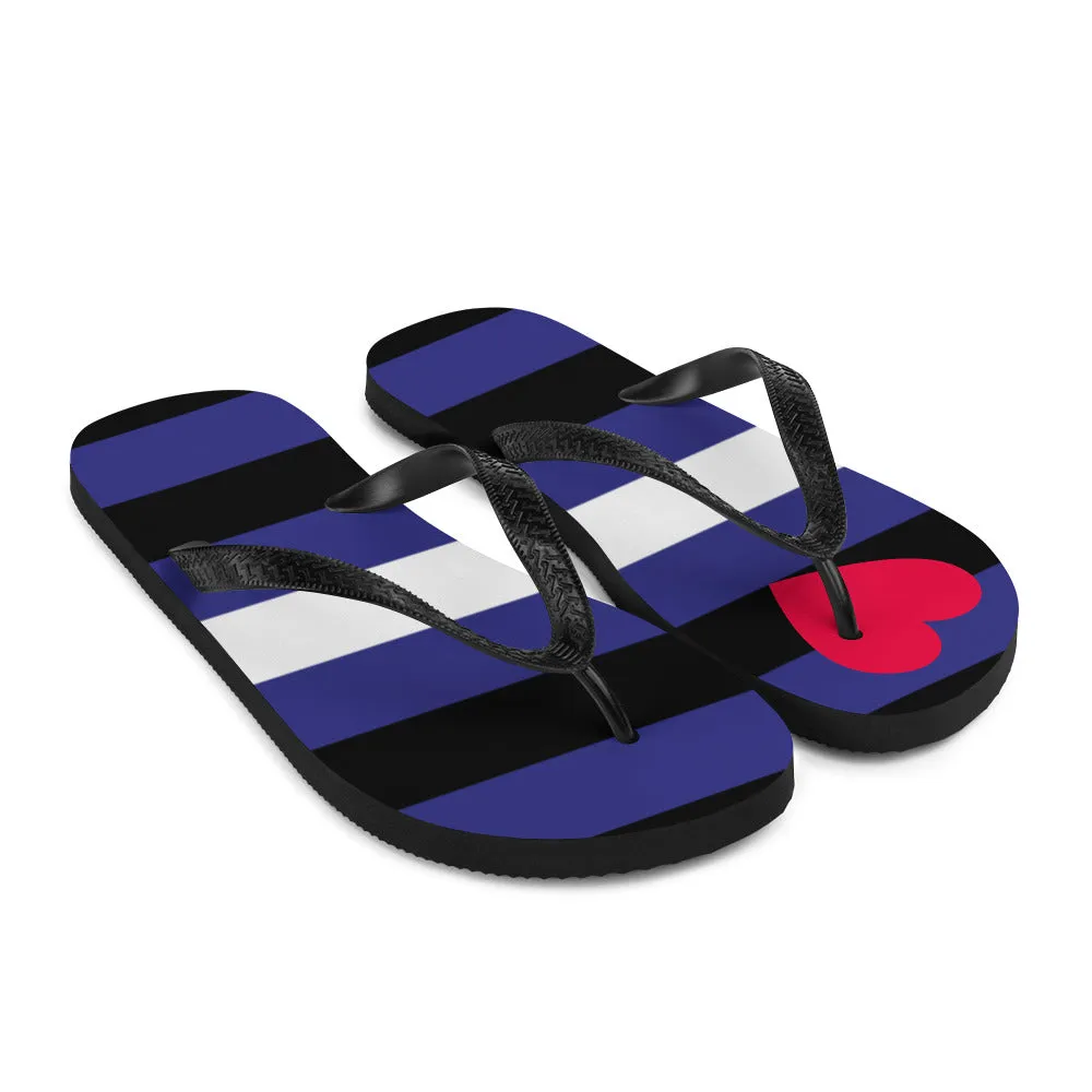 Leather Pride Flip-Flops