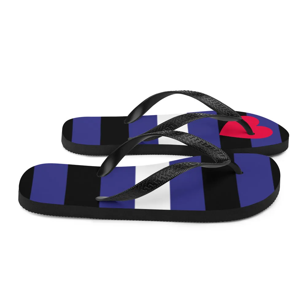 Leather Pride Flip-Flops