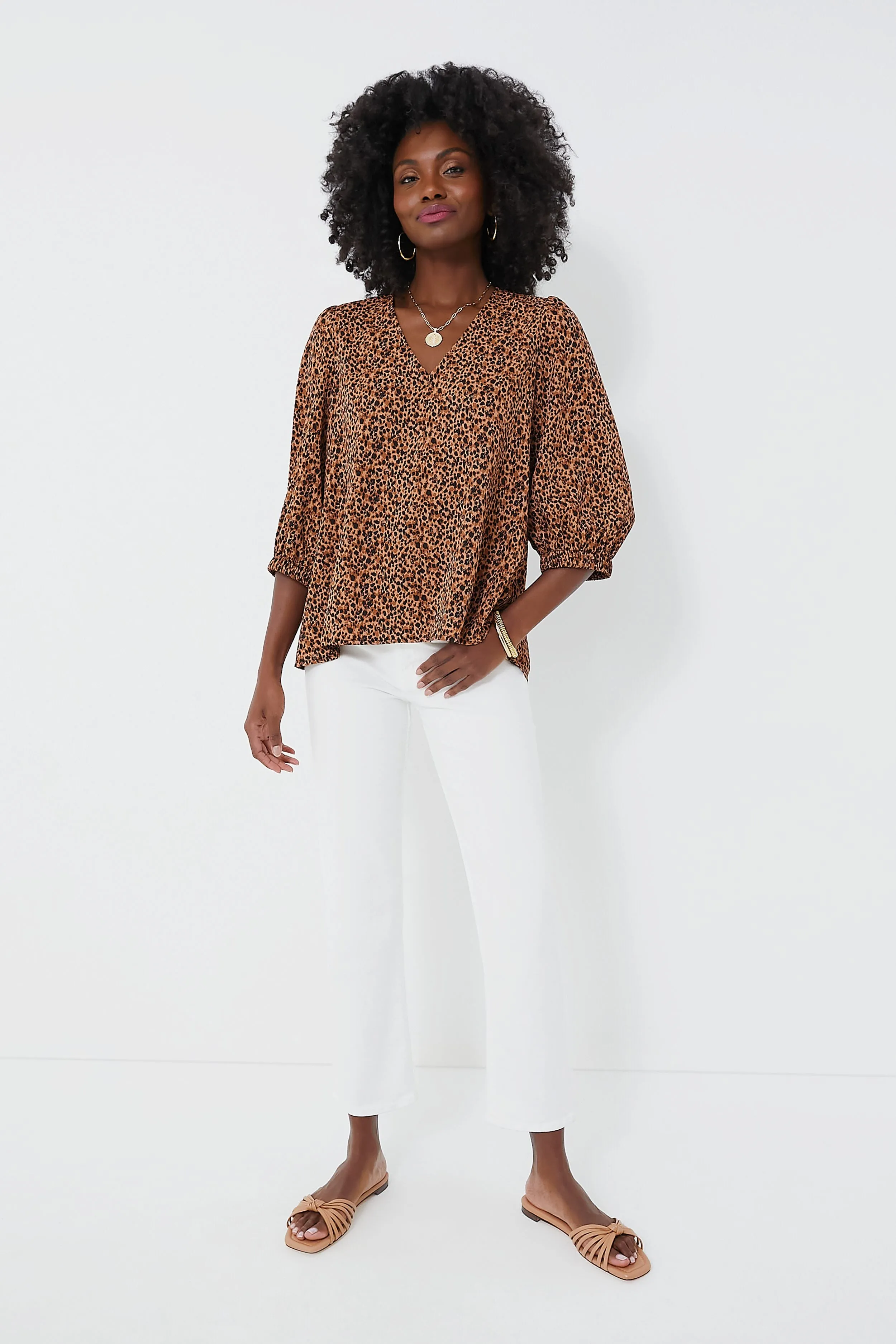 Leopard Hollis Top