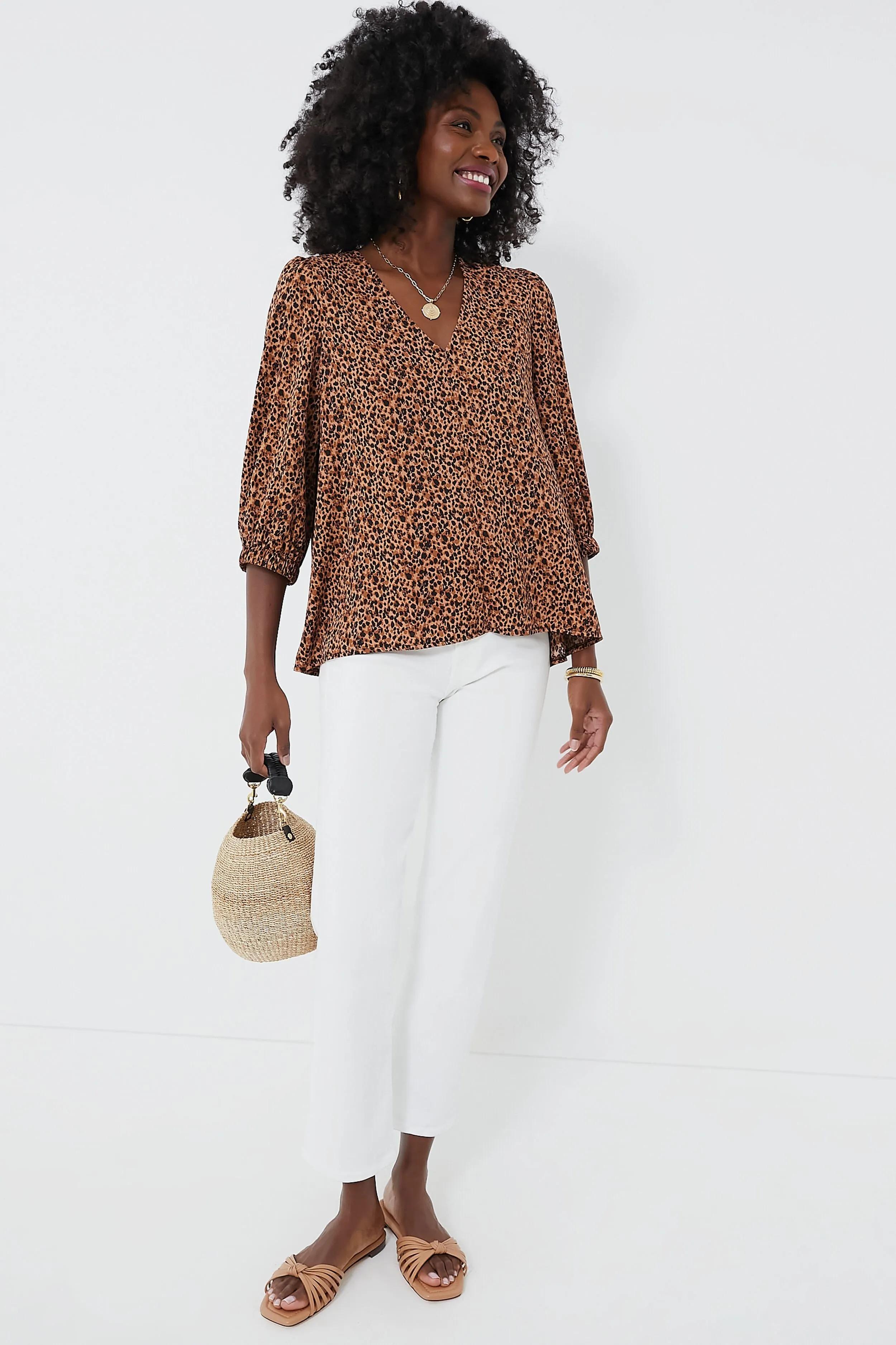 Leopard Hollis Top