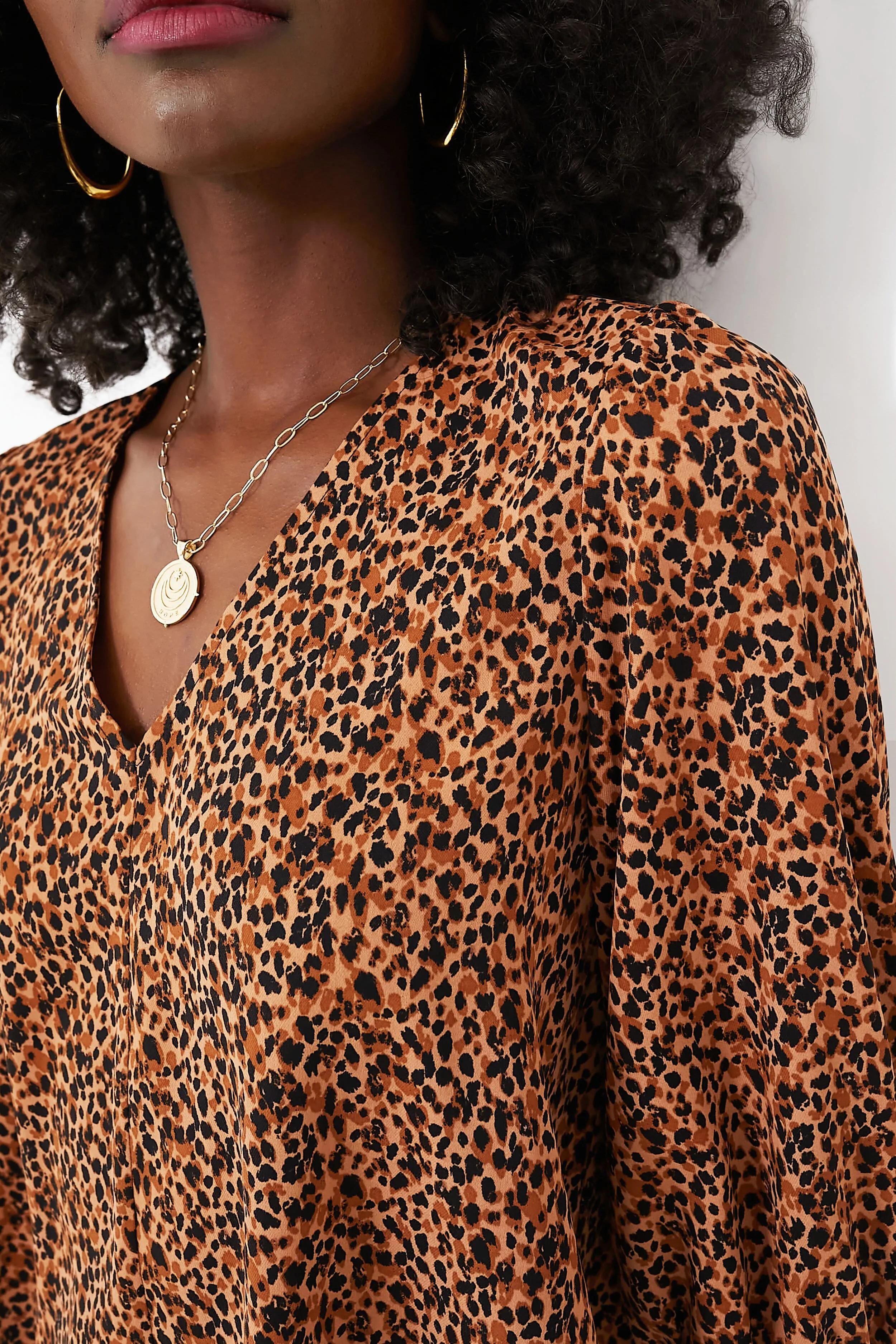 Leopard Hollis Top
