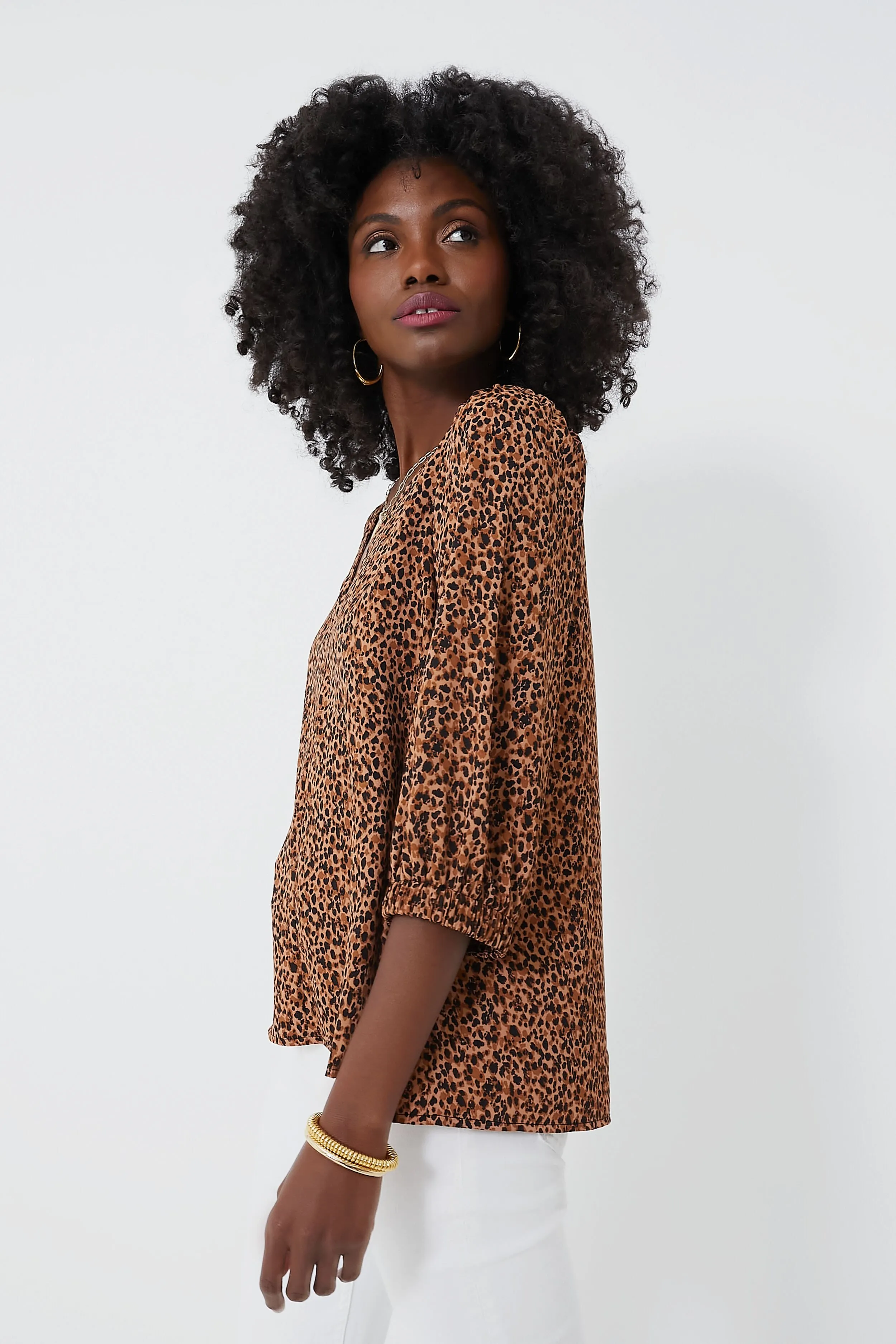 Leopard Hollis Top