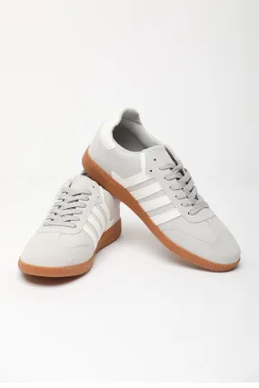Light Grey Solid Sneakers