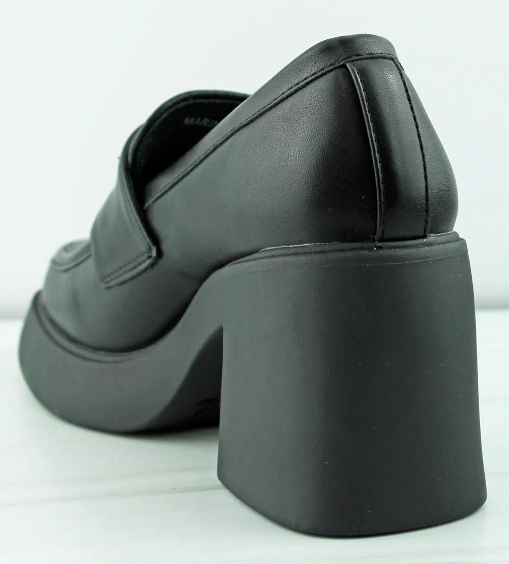 Marino 1 Women's Slip On Mule Platform Heels