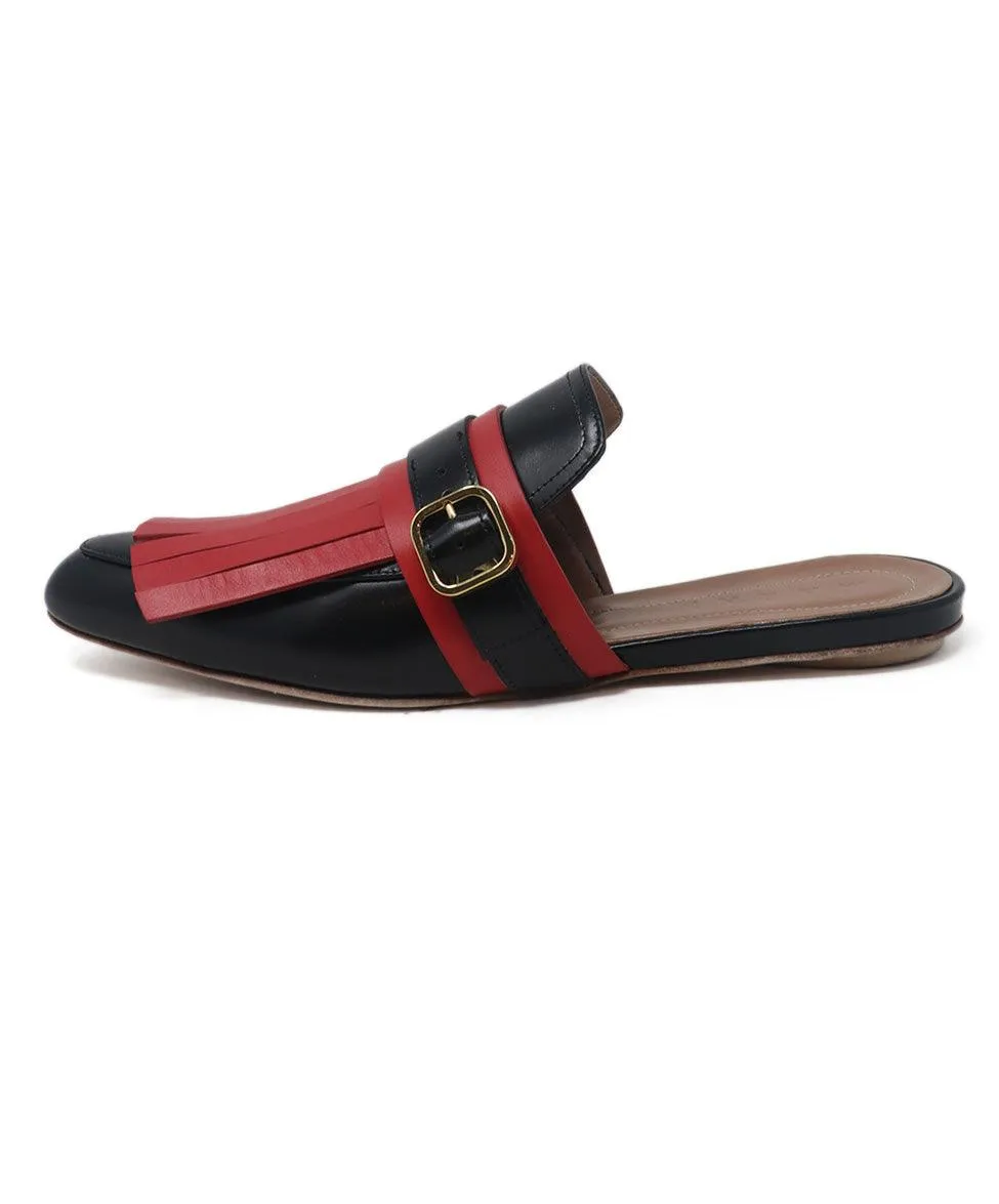 Marni Black & Red Leather Mules sz 11