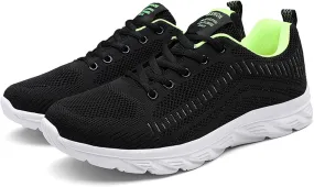 Men's Lightweight Cushion Sneakers Breathable Casual Comfortable Walking Sneaker Arch Support Plantar Fasciitis