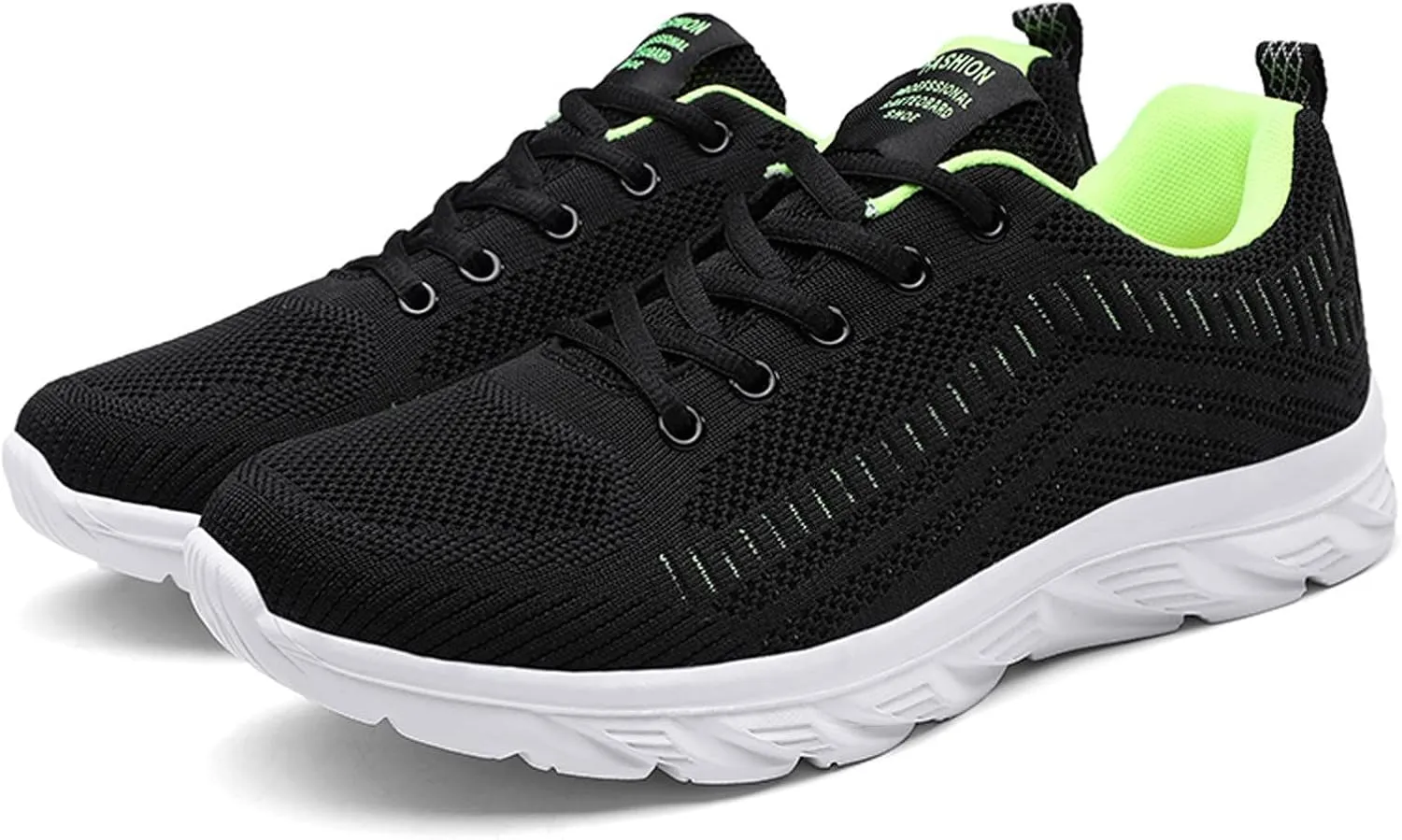 Men's Lightweight Cushion Sneakers Breathable Casual Comfortable Walking Sneaker Arch Support Plantar Fasciitis