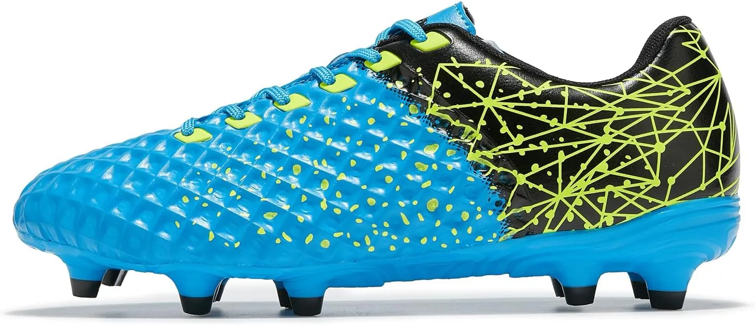 Men's Soccer Cleats Outdoor Football Shoes Durable Firm Ground Lightweight Adult Rugby Boots