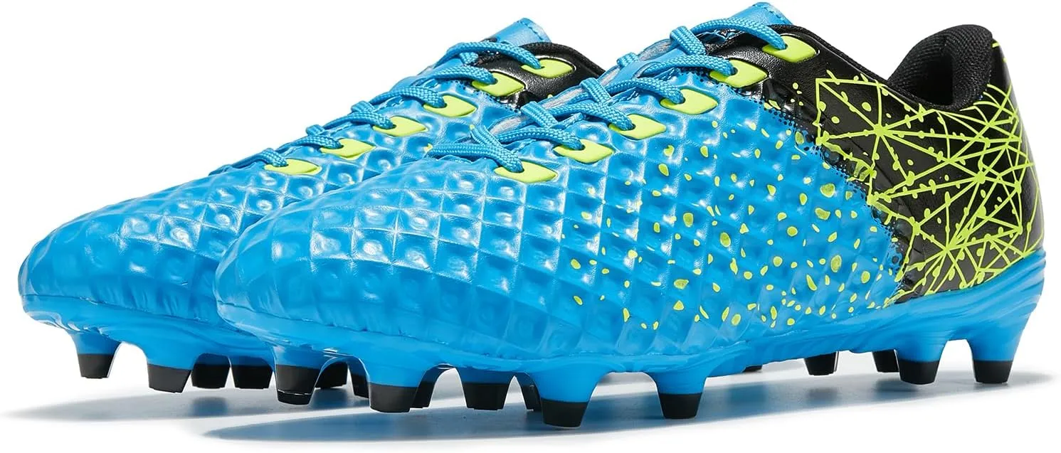 Men's Soccer Cleats Outdoor Football Shoes Durable Firm Ground Lightweight Adult Rugby Boots