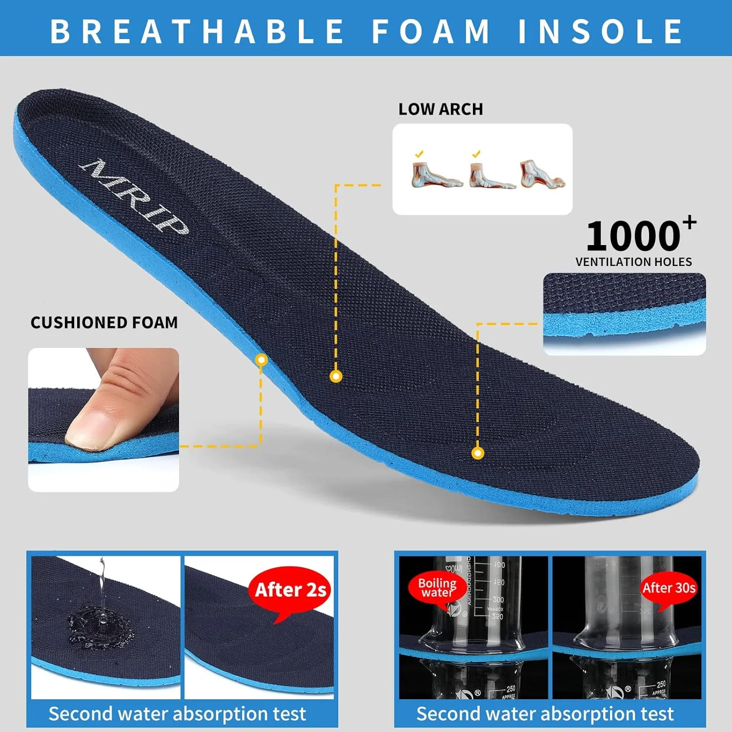 Mesh Sneakers for Women - Non Slip, Slip On, Sock Sneakers - Light Weight, Air Cushion Running, Work Shoes