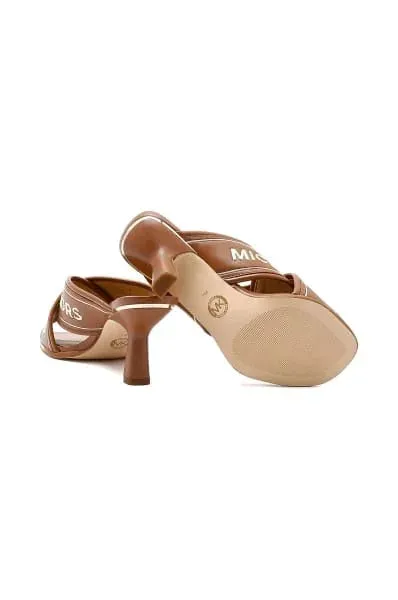 MK WOMEN'S GIDEON LOGO TAPE MULE - BROWN