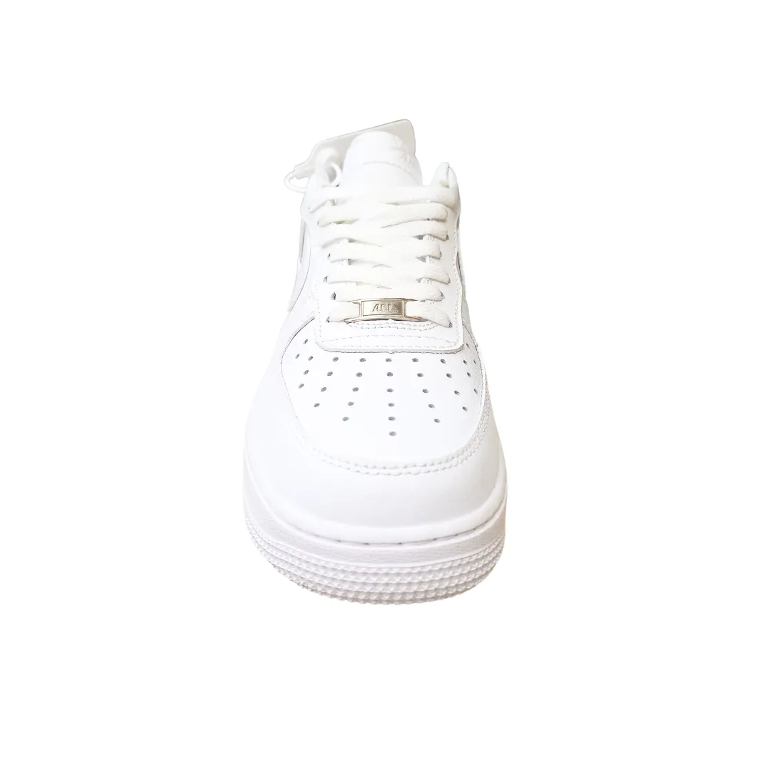 NAF 1 Low – Iconic All-White Classic Sneakers | Timeless Design, Premium Comfort | Unisex Everyday & Streetwear Footwear