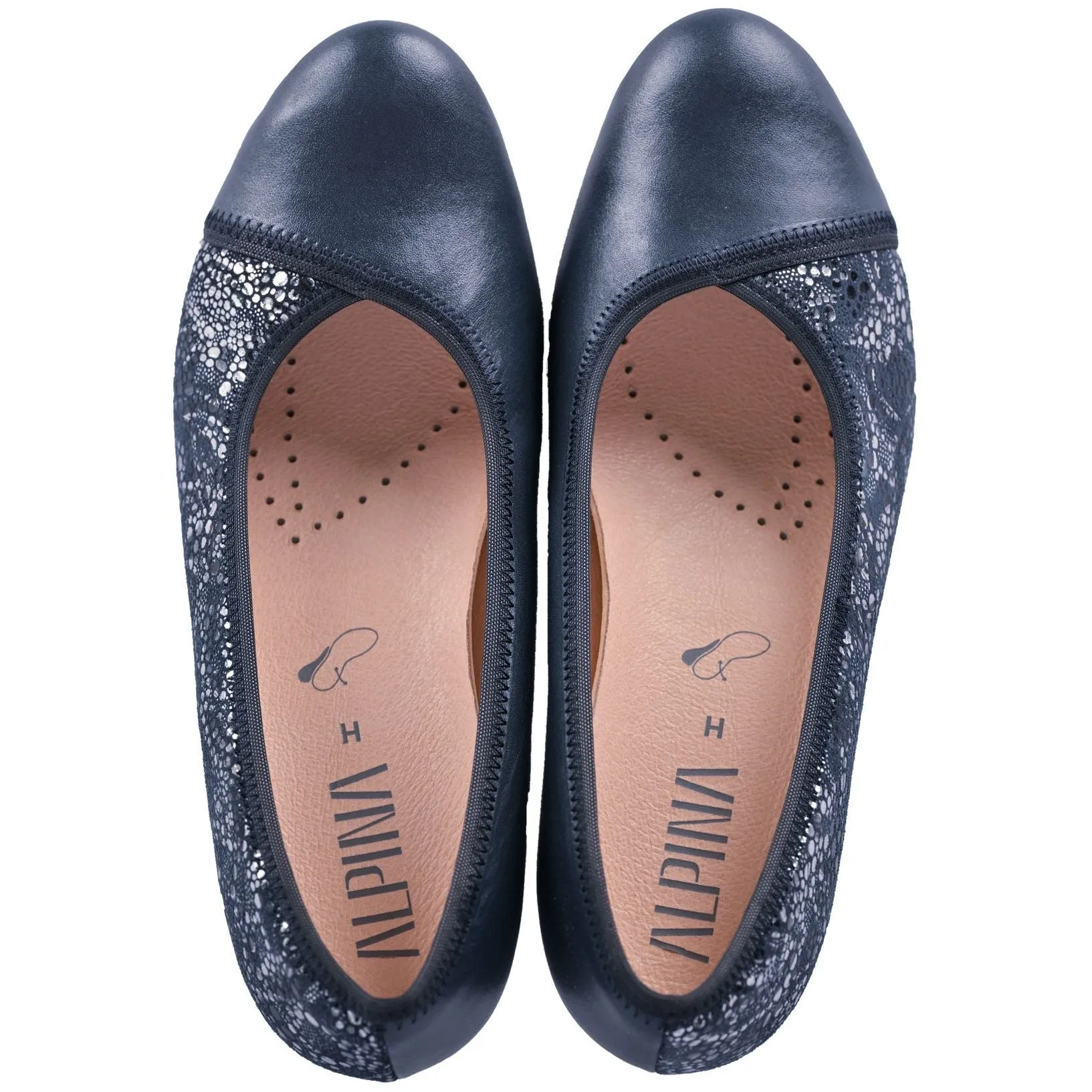 NENA women dark blue heel  pumps
