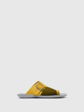 Open Toe Mules MICA758FLY MUSTARD