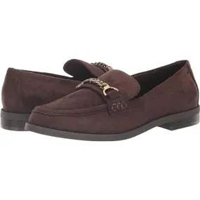 Pastry Chocolate Brown Suede Anne Klein Loafer Flats