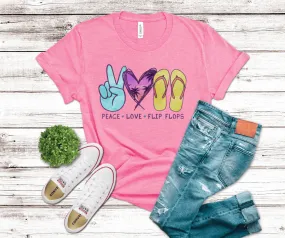 Peace Love Flipflops | DTF