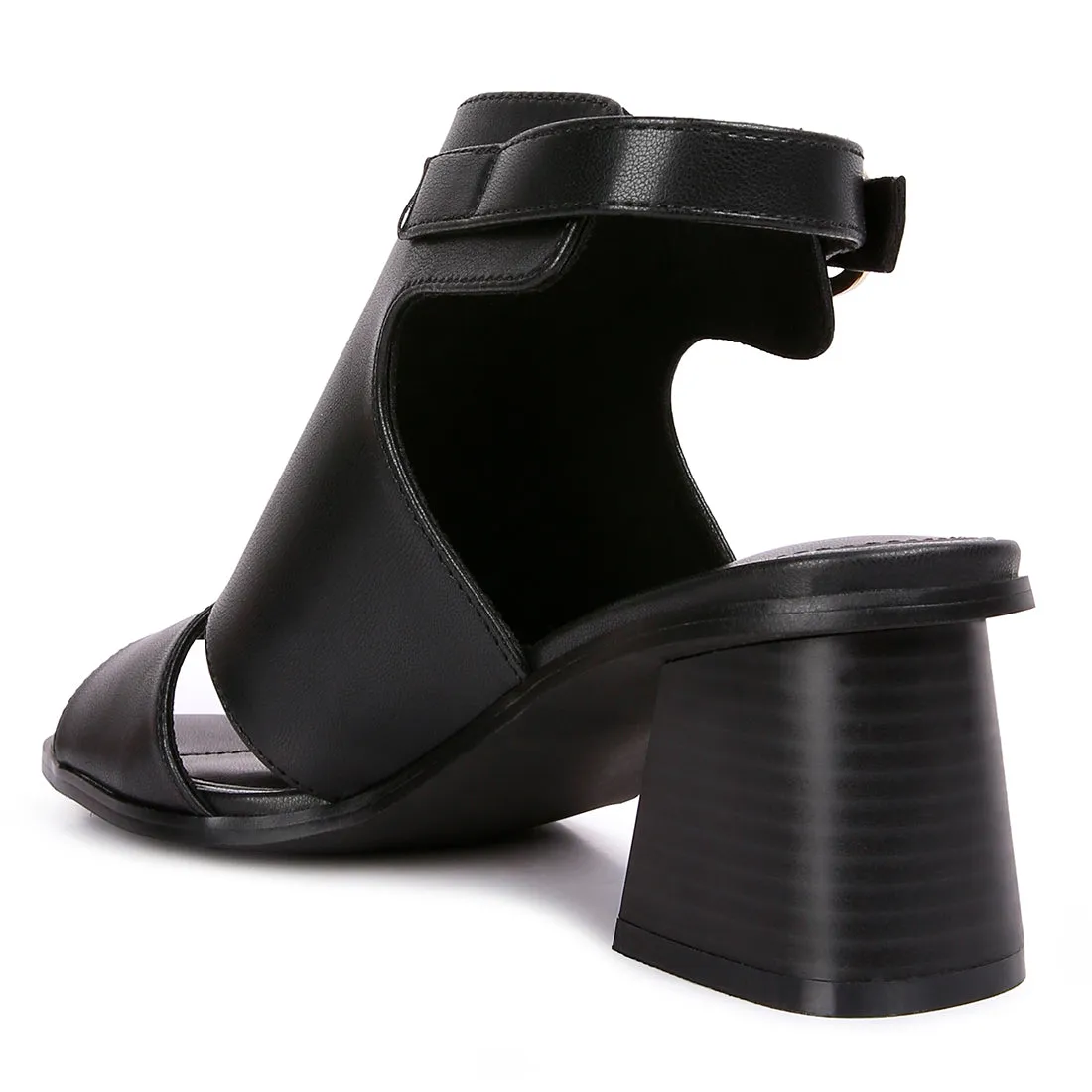 Polessi Pin Buckle Ankel Mules