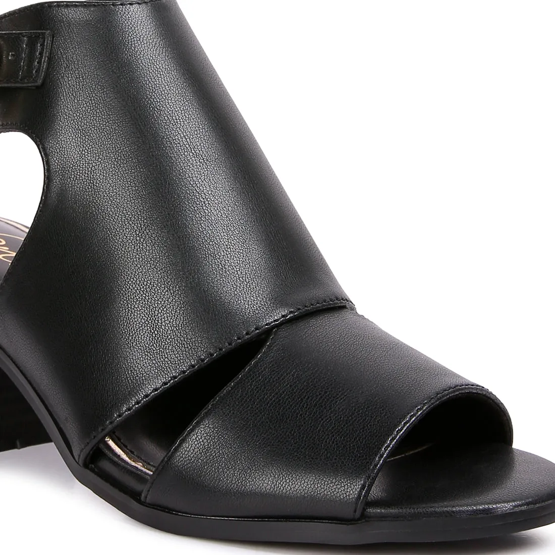 Polessi Pin Buckle Ankel Mules
