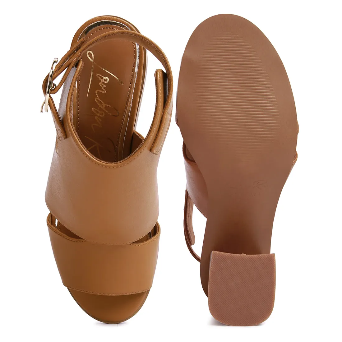 Polessi Pin Buckle Ankel Mules