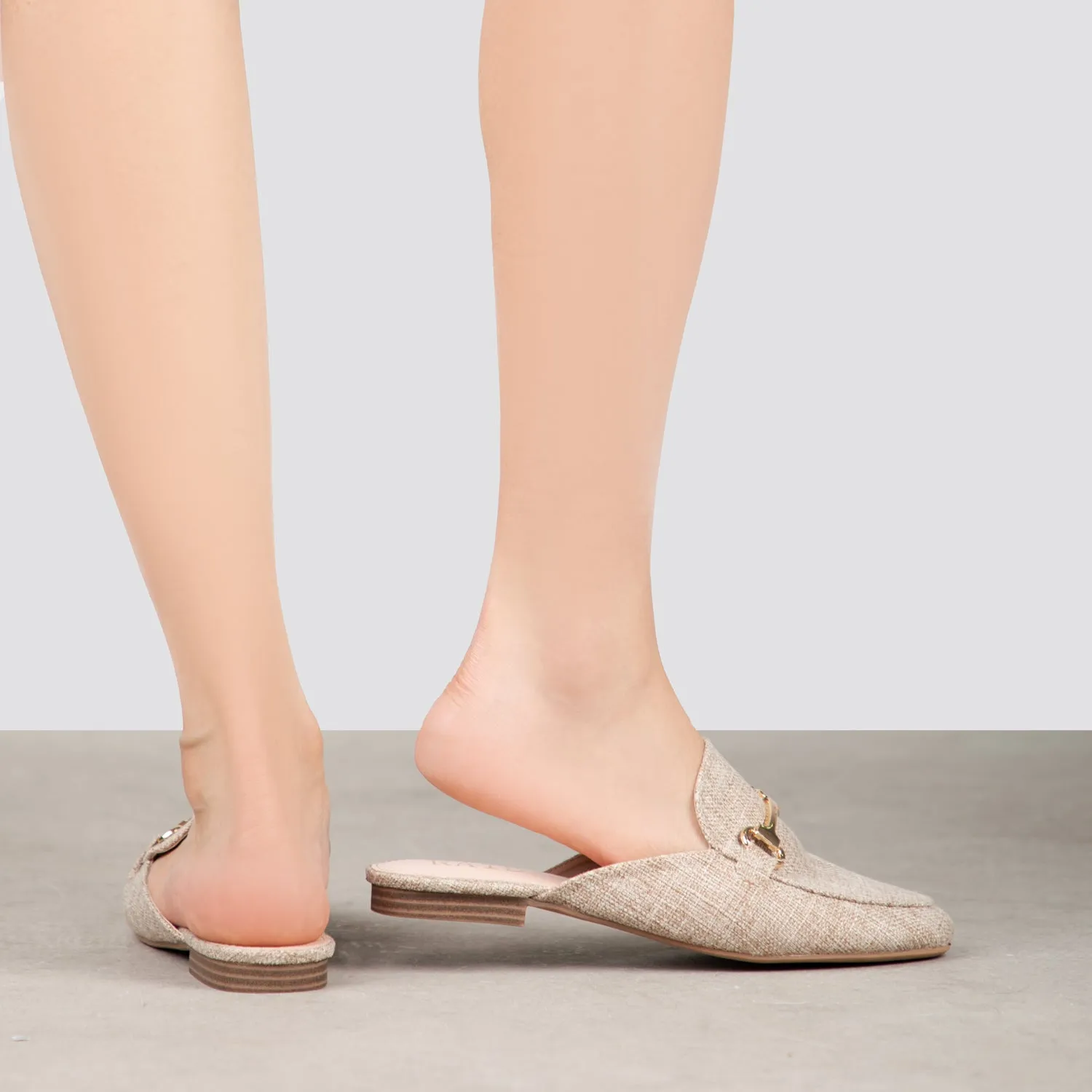 RAID Nancy Flat Mules in Natural Jute