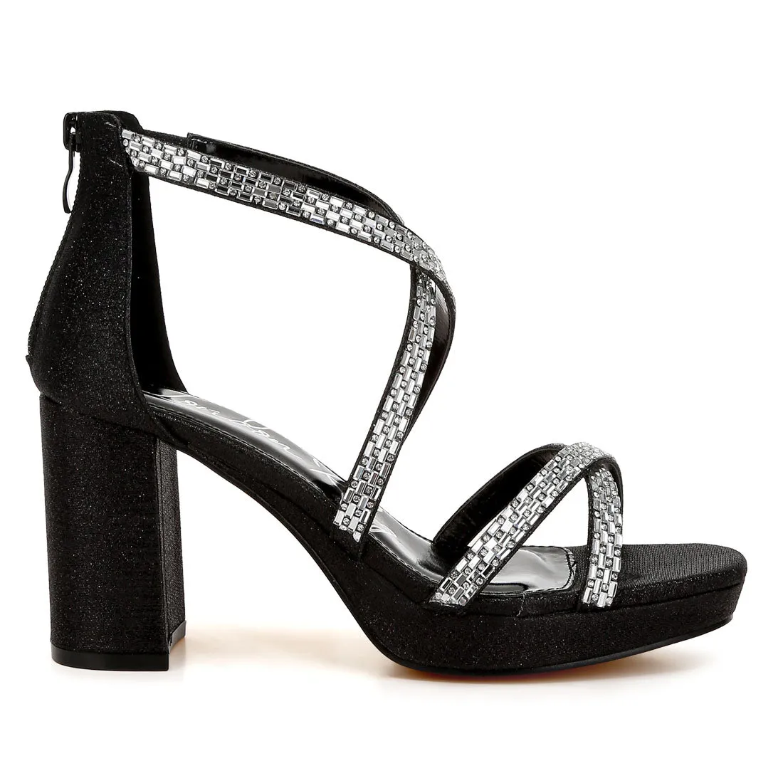 Rhinestones Embellished Strappy Sandals