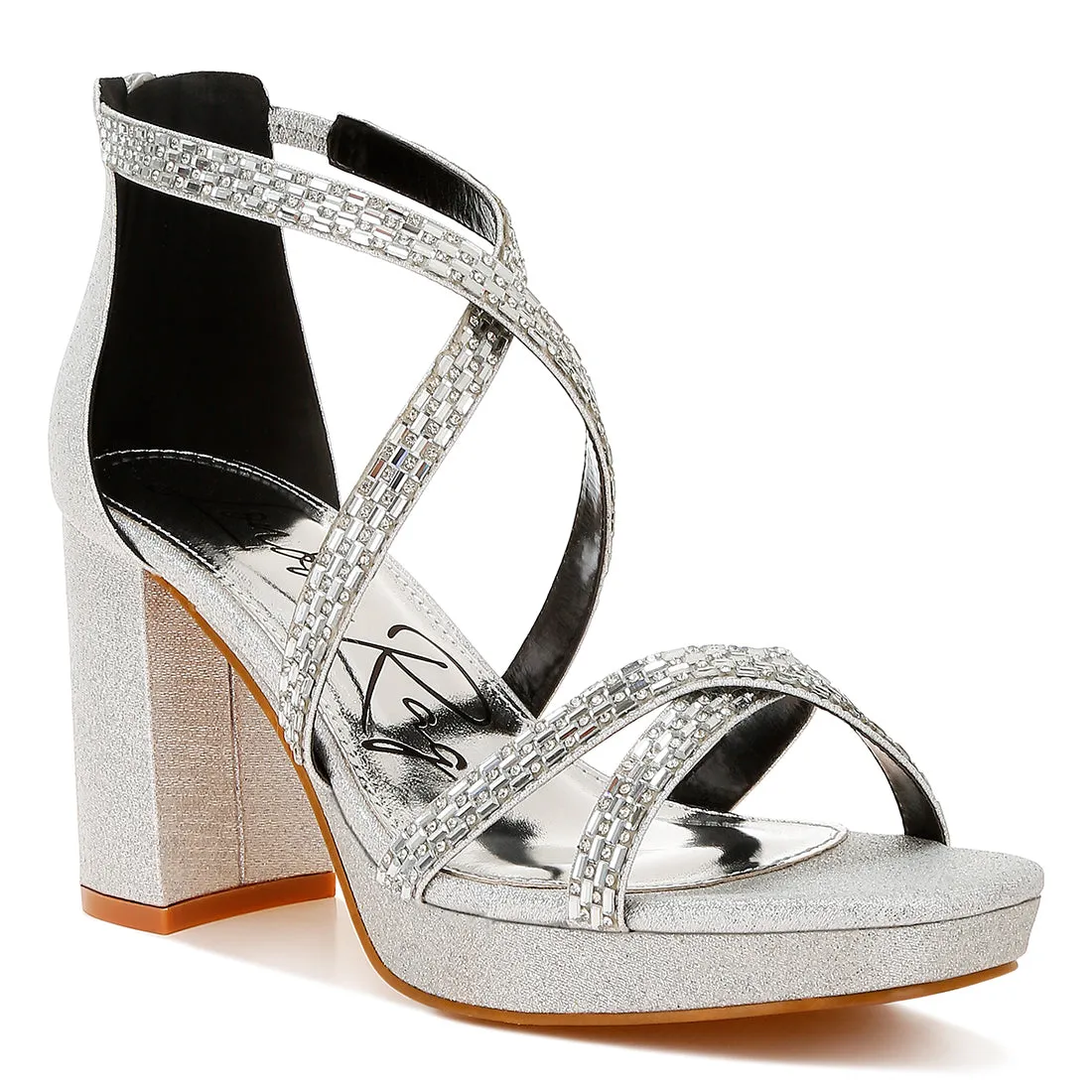 Rhinestones Embellished Strappy Sandals