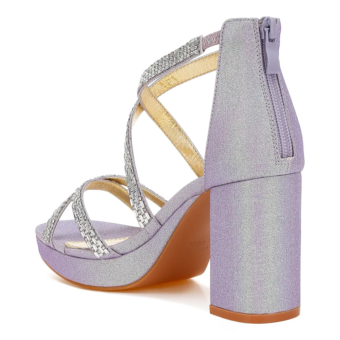 Rhinestones Embellished Strappy Sandals