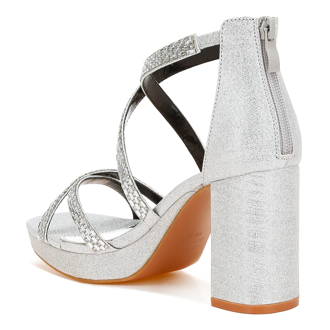Rhinestones Embellished Strappy Sandals