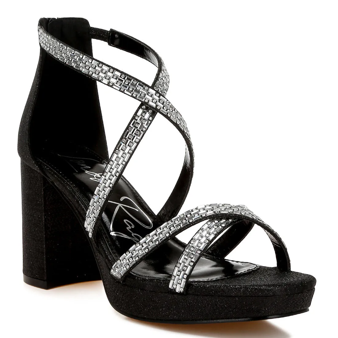Rhinestones Embellished Strappy Sandals