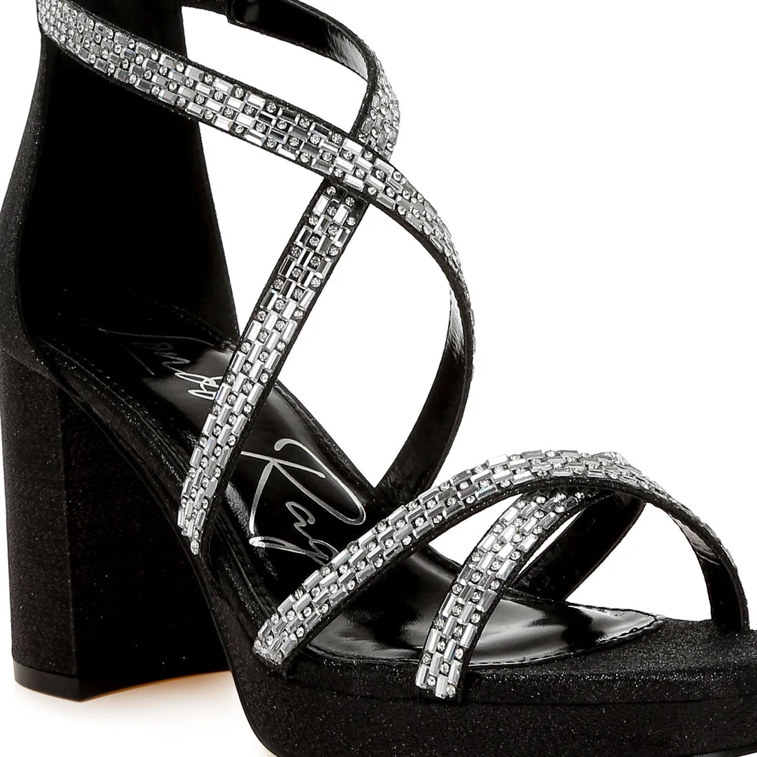 Rhinestones Embellished Strappy Sandals