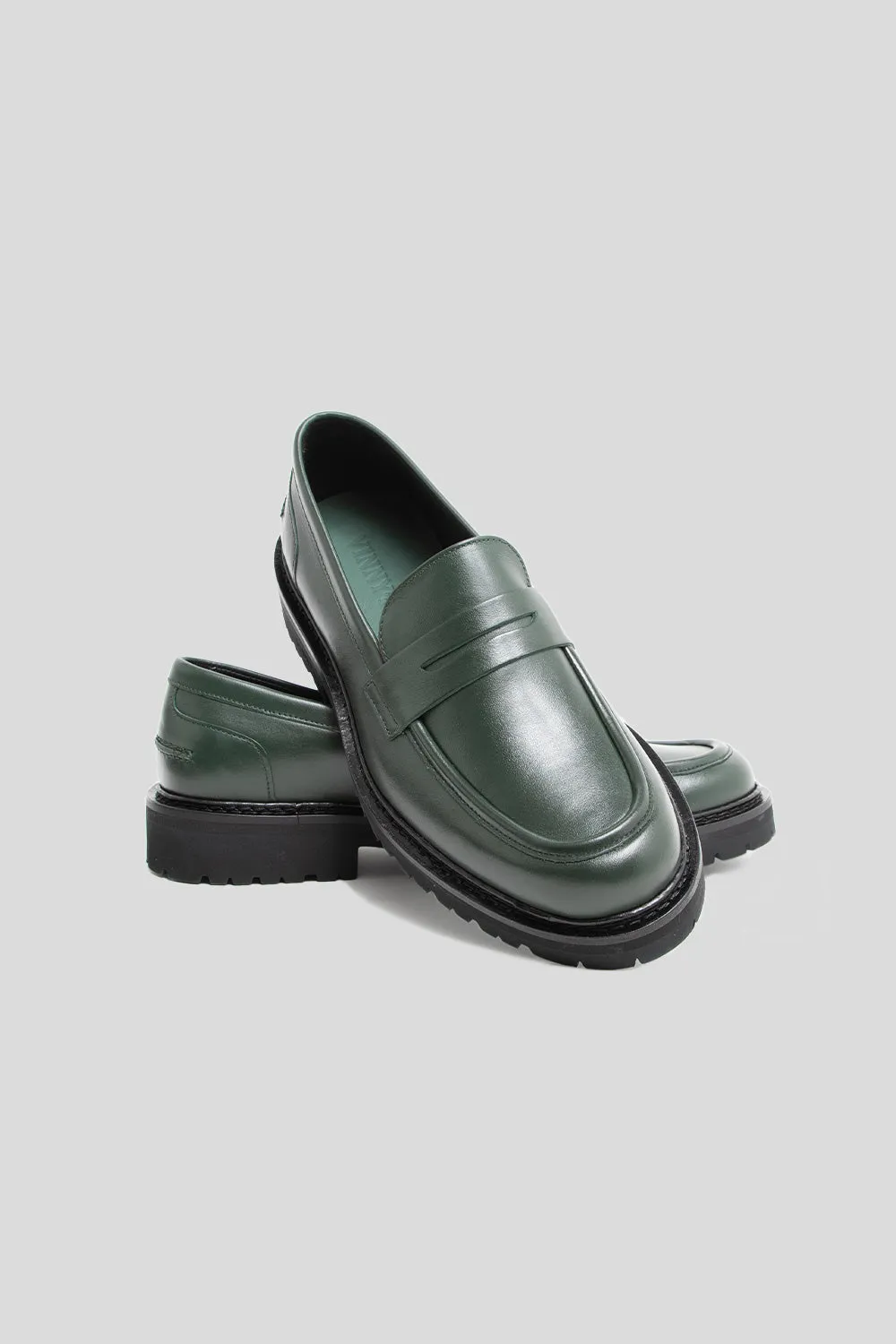 Richee Penny Loafer - Basil Green