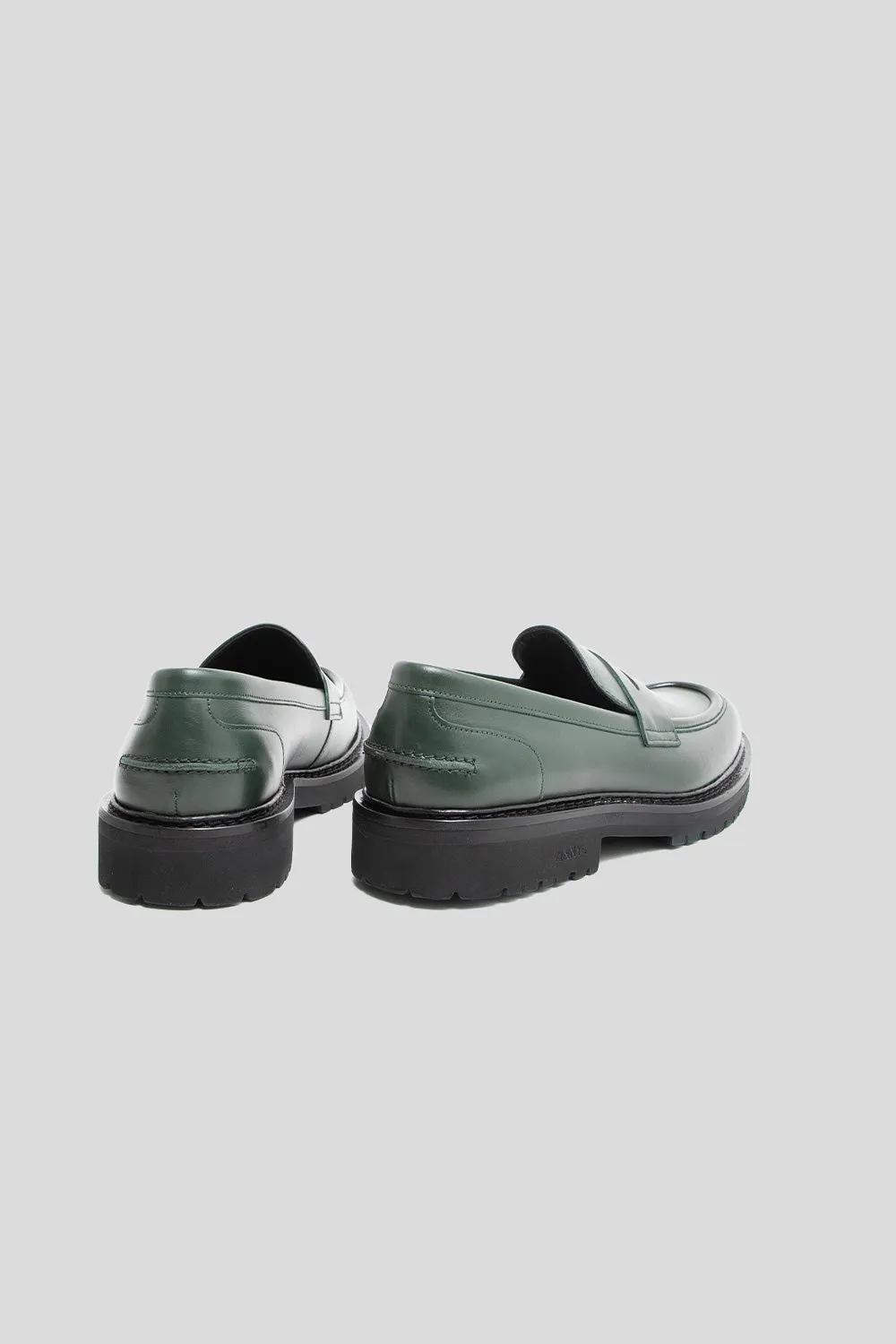 Richee Penny Loafer - Basil Green