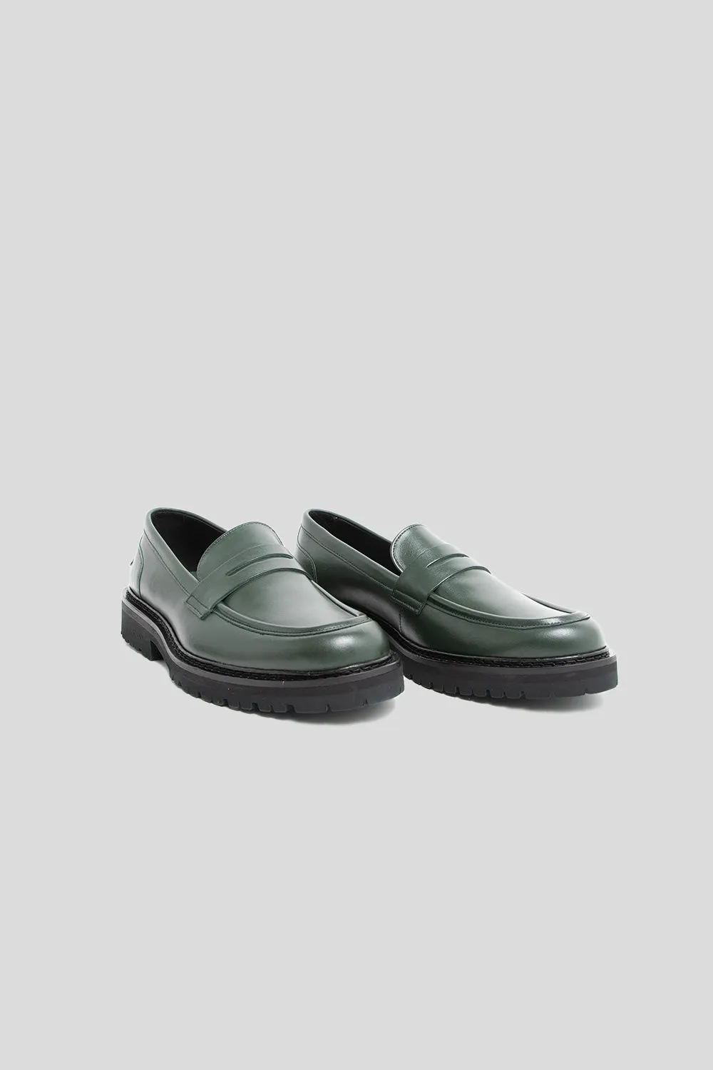 Richee Penny Loafer - Basil Green