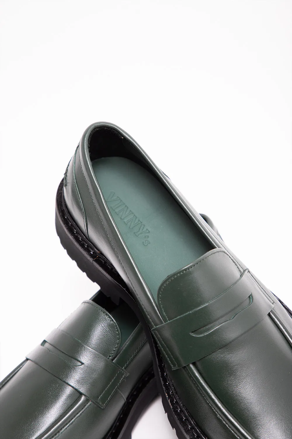 Richee Penny Loafer - Basil Green