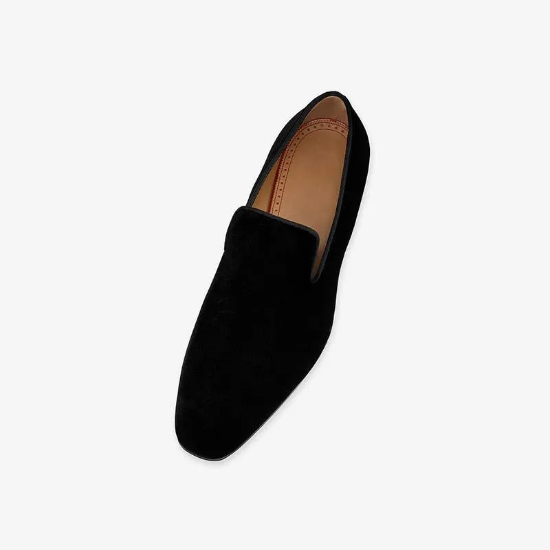 Streamlined Velvet Men's Loafers