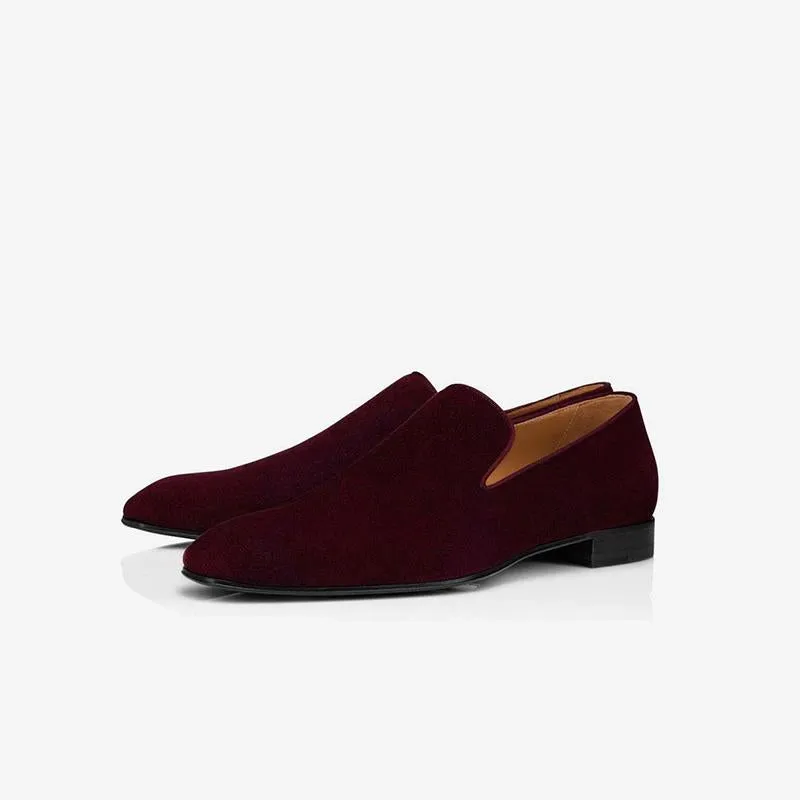 Streamlined Velvet Men's Loafers