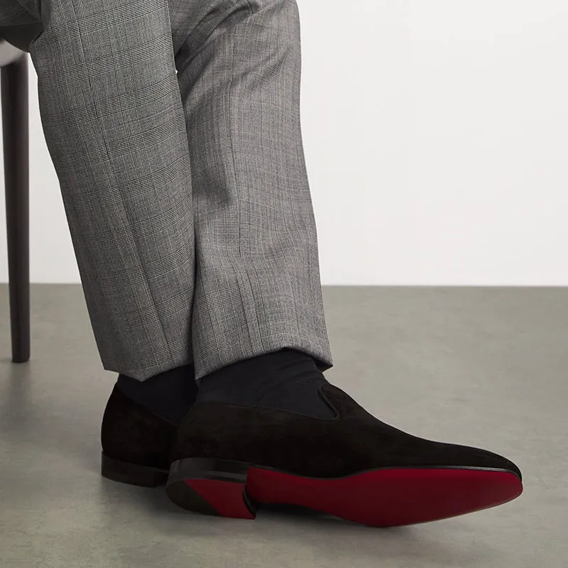Streamlined Velvet Men's Loafers