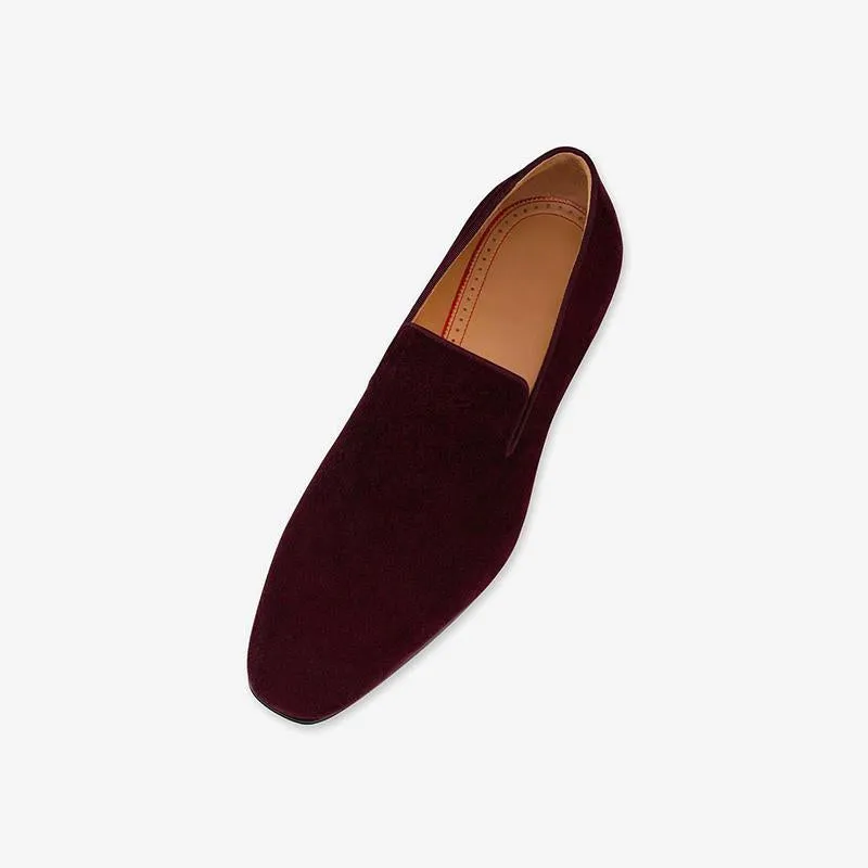 Streamlined Velvet Men's Loafers