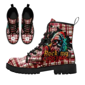 Unique Gift,Personalized Christmas Boots, Custom Xmas Fashion Boots, Jolly and Bright Christmas Gift