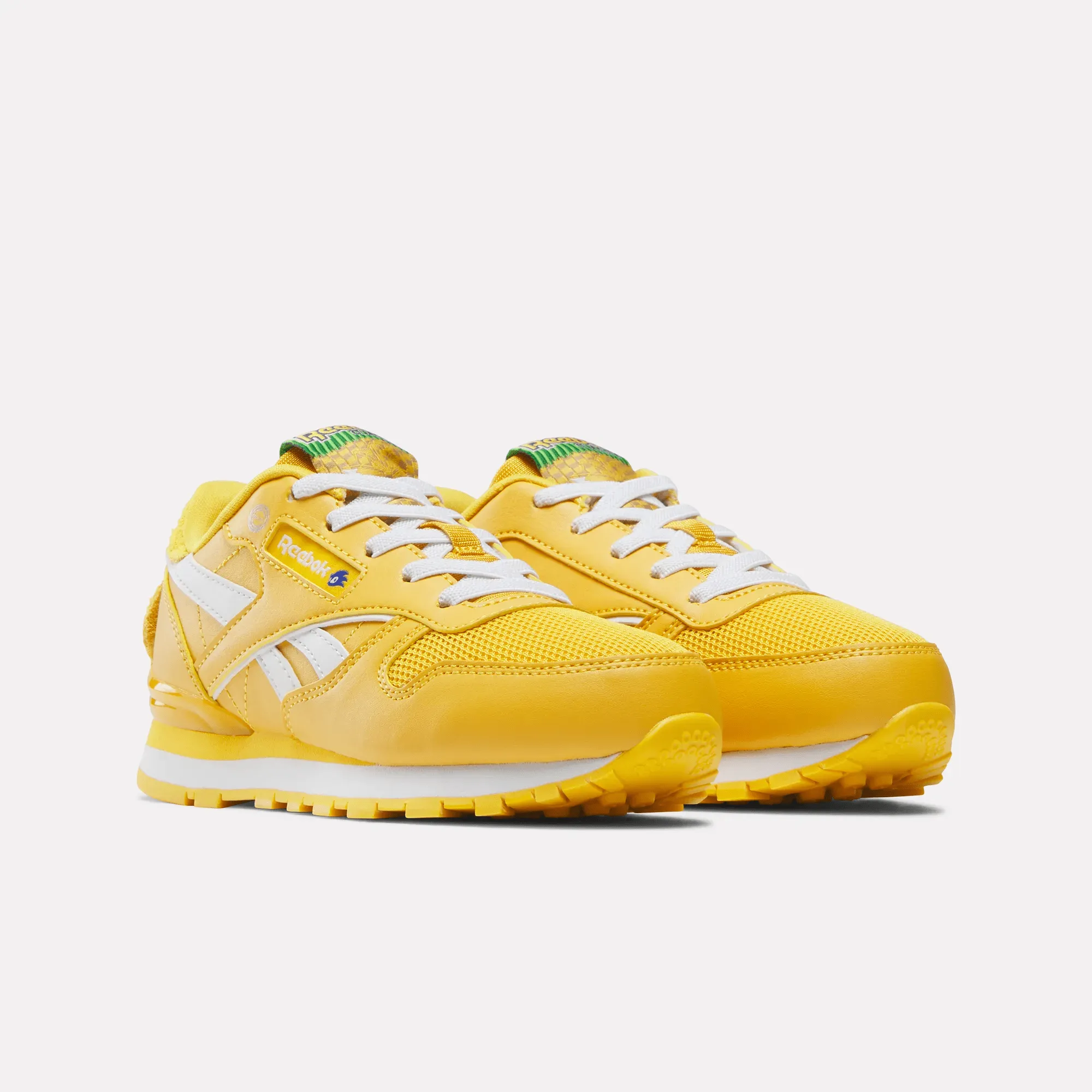 Unisex Reebok x Sonic Classic Leather Step 'N' Flash Shoes - Preschool