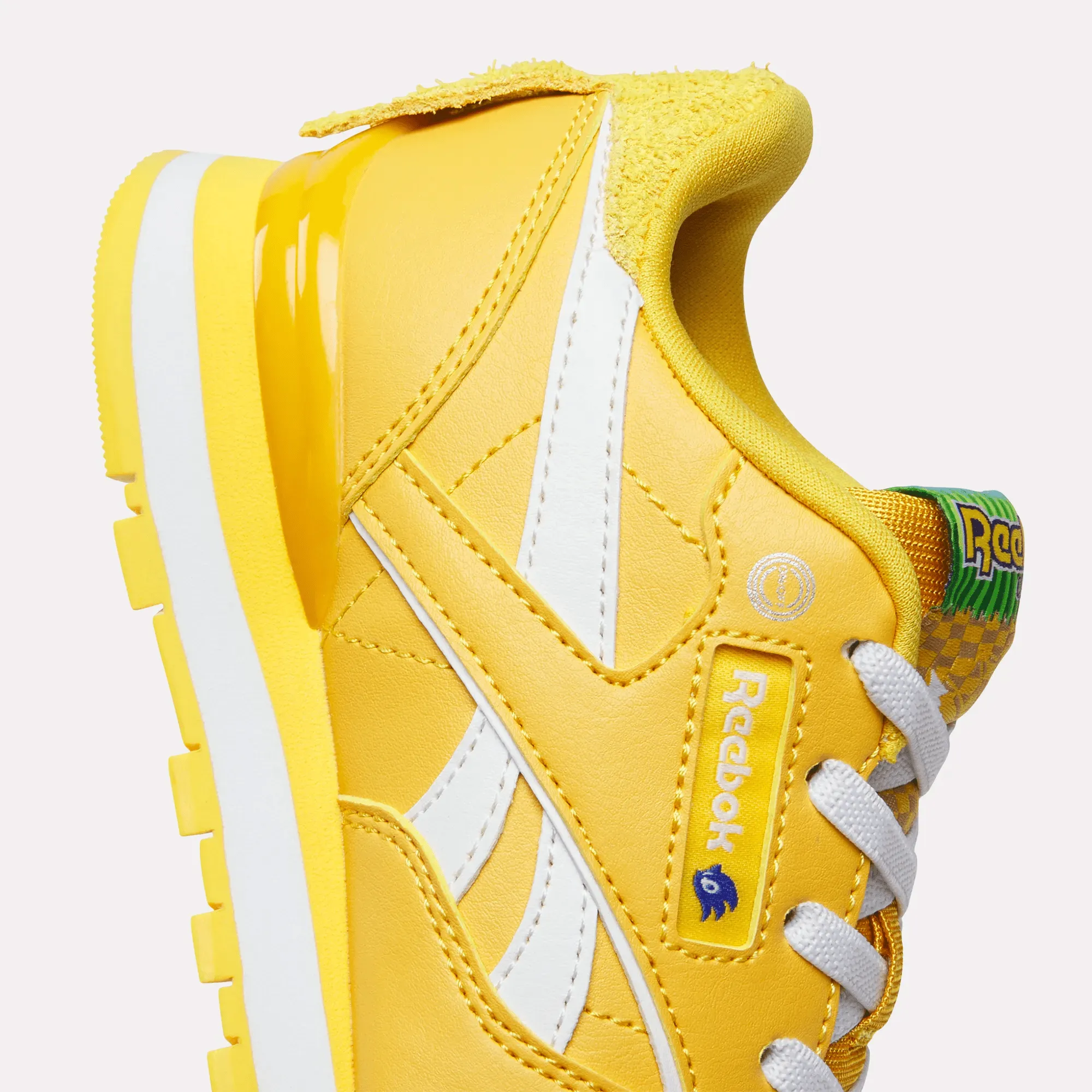 Unisex Reebok x Sonic Classic Leather Step 'N' Flash Shoes - Preschool
