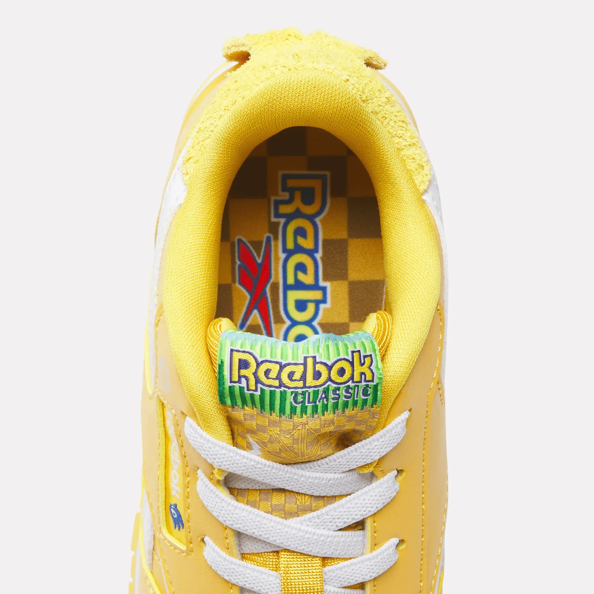 Unisex Reebok x Sonic Classic Leather Step 'N' Flash Shoes - Preschool