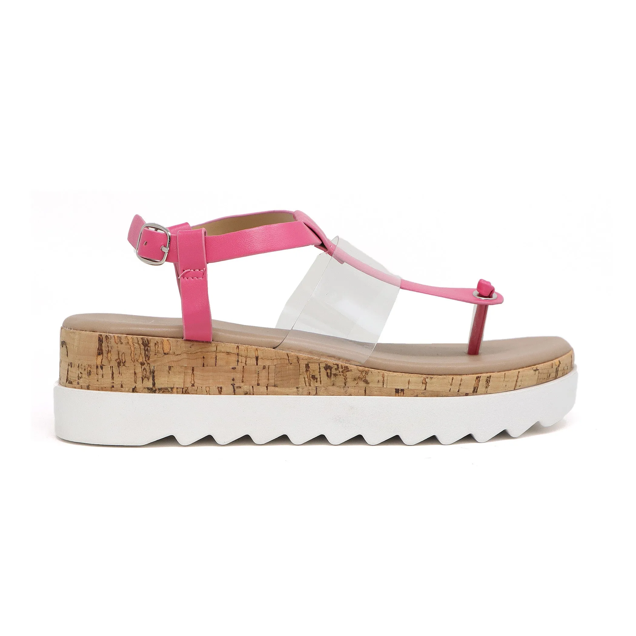 Women’s Amelia-20 Lucite Cork Platform Sandal