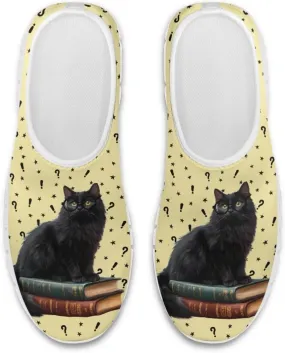 Women's Cat Print Outdoor Loafers Wide Driving Shoes Classic Business Work Flats Loafer Size 5-13